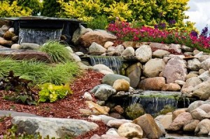 Water Landscape - Boulder Wall